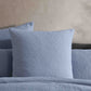 Kaia Slate European Pillowcase by Logan and Mason Platinum