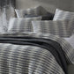Kirby Charcoal Quilt Cover Set by Logan and Mason Platinum