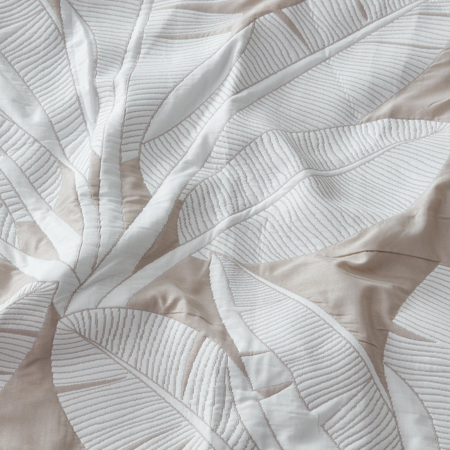 Lagos Stone Quilt Cover Set by Logan and Mason Platinum