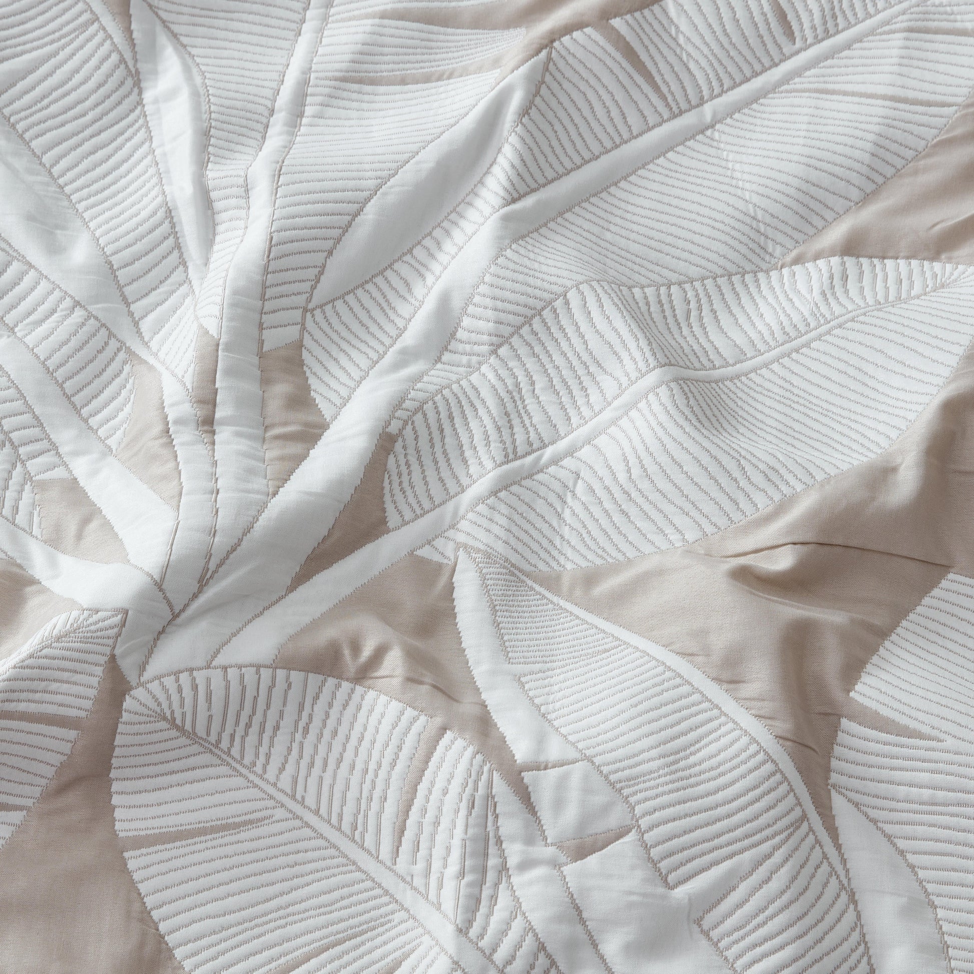 Lagos Stone Quilt Cover Set by Logan and Mason Platinum