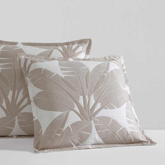 Lagos Stone European Pillowcase by Logan and Mason Platinum