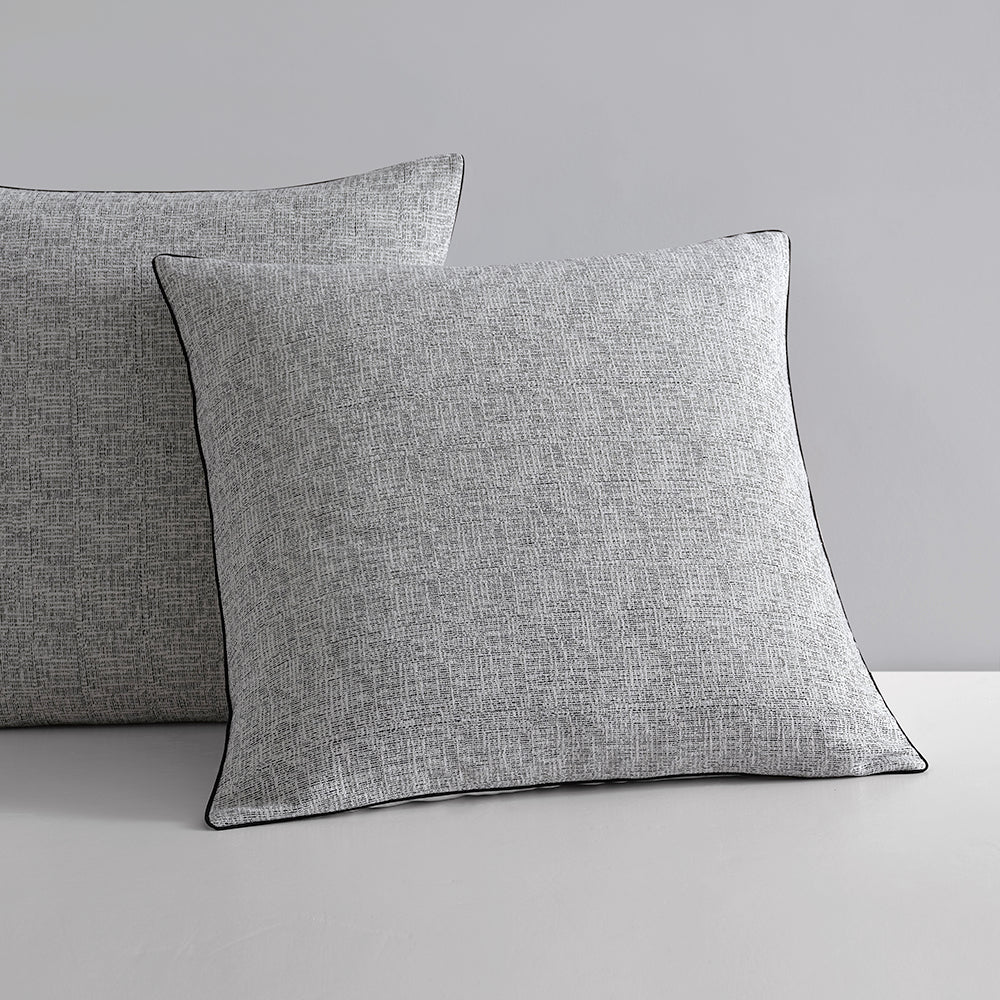 Remington Black European Pillowcase by Logan and Mason Platinum