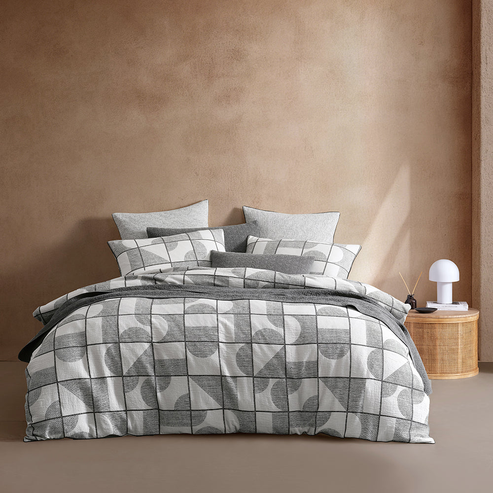Remington Black Quilt Cover Set by Logan and Mason Platinum