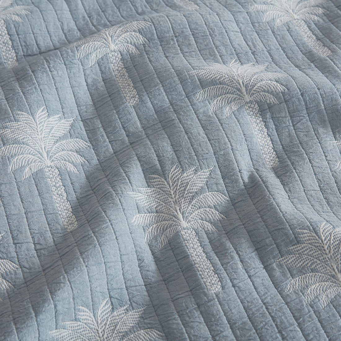 Tahiti Denim Quilt Cover Set by Logan and Mason Platinum