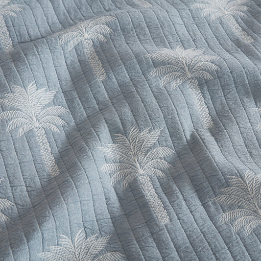 Tahiti Denim Quilt Cover Set by Logan and Mason Platinum