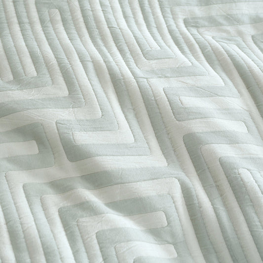 Vector Sage Quilt Cover Set by Logan and Mason Platinum