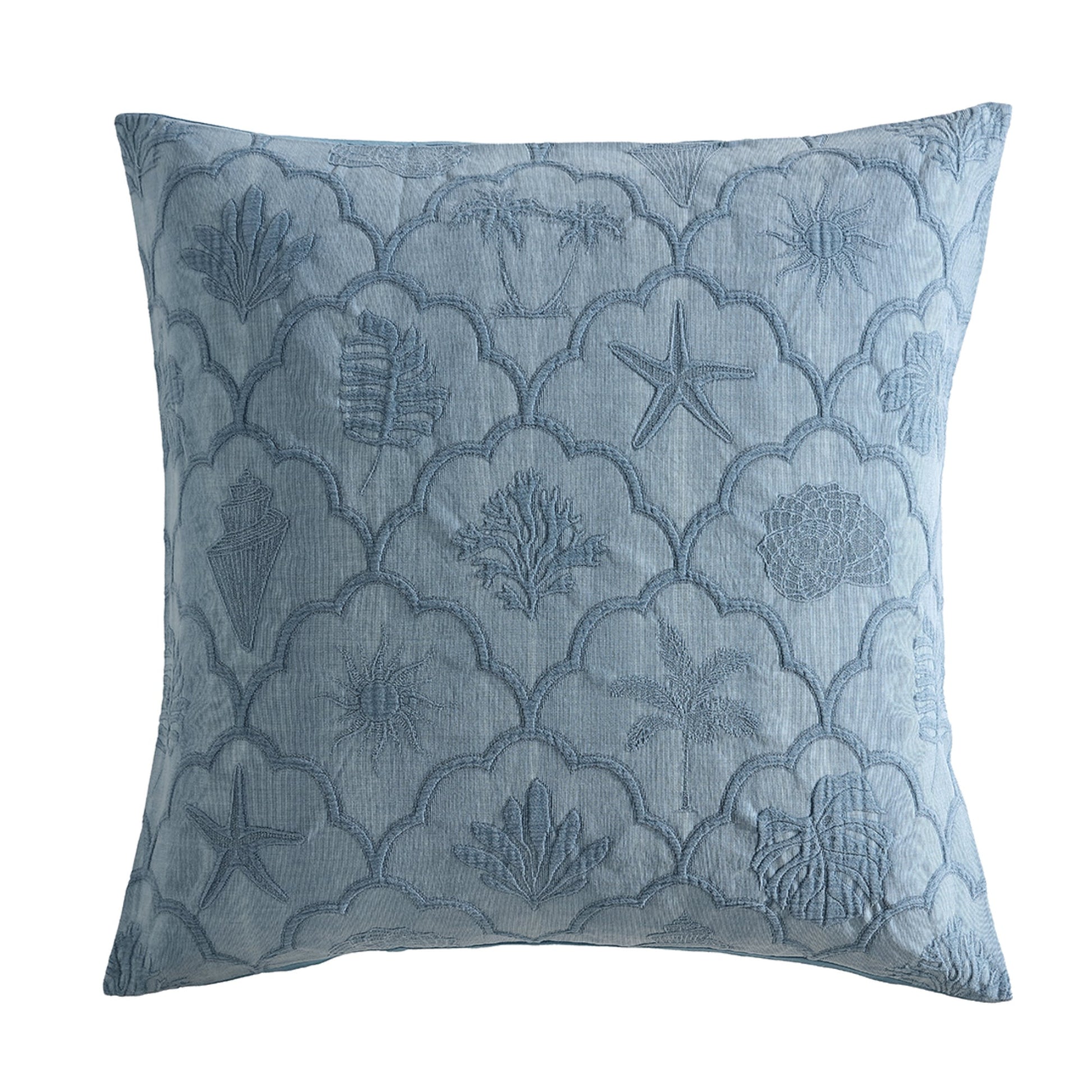 Venice Aegean European Pillowcase by Logan and Mason Platinum