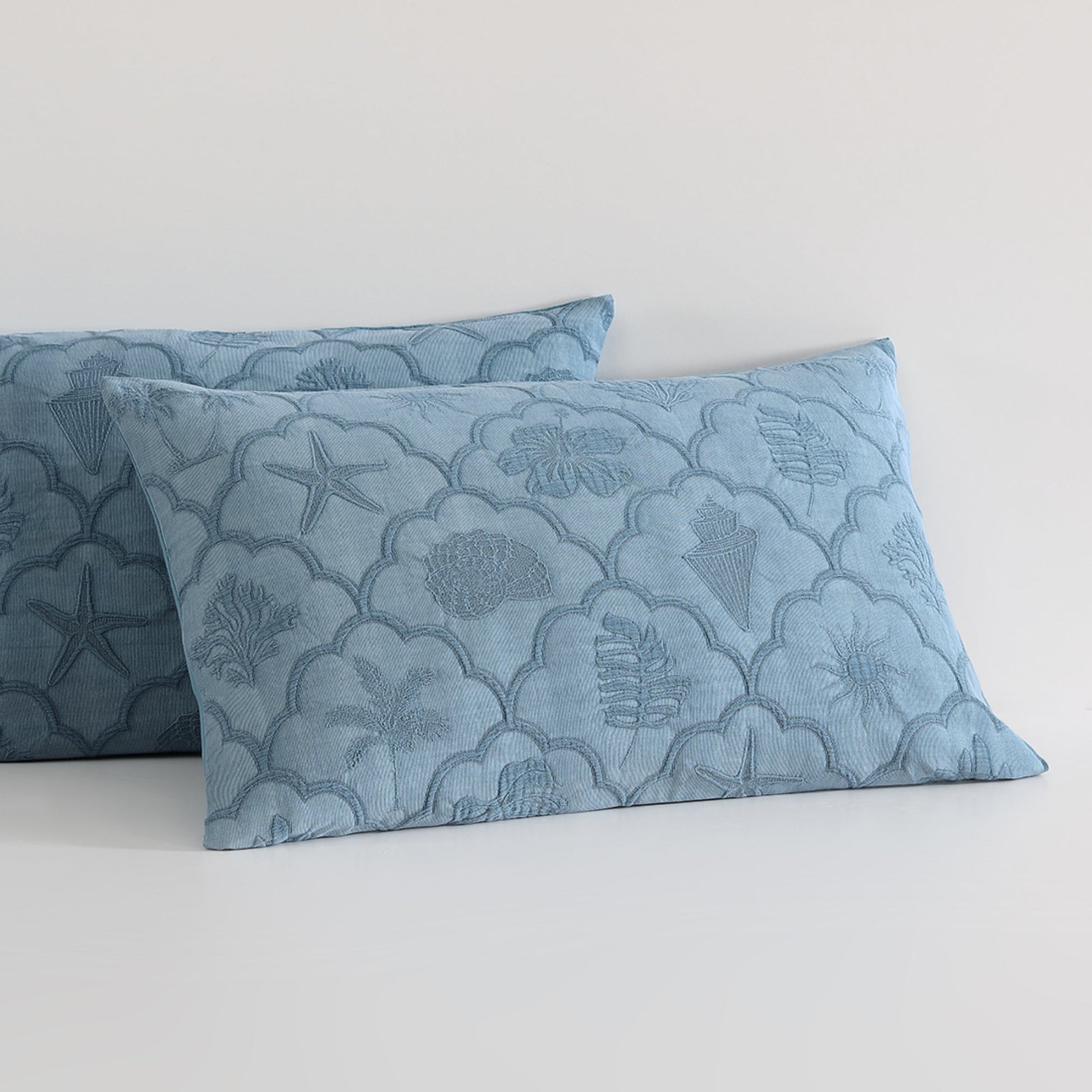 Venice Aegean Quilt Cover Set by Logan and Mason Platinum