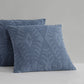 Zava Indigo European Pillowcase by Logan and Mason Platinum