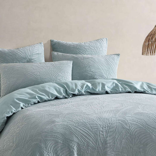 Kaia Sage Breakfast Cushion by Logan and Mason Platinum