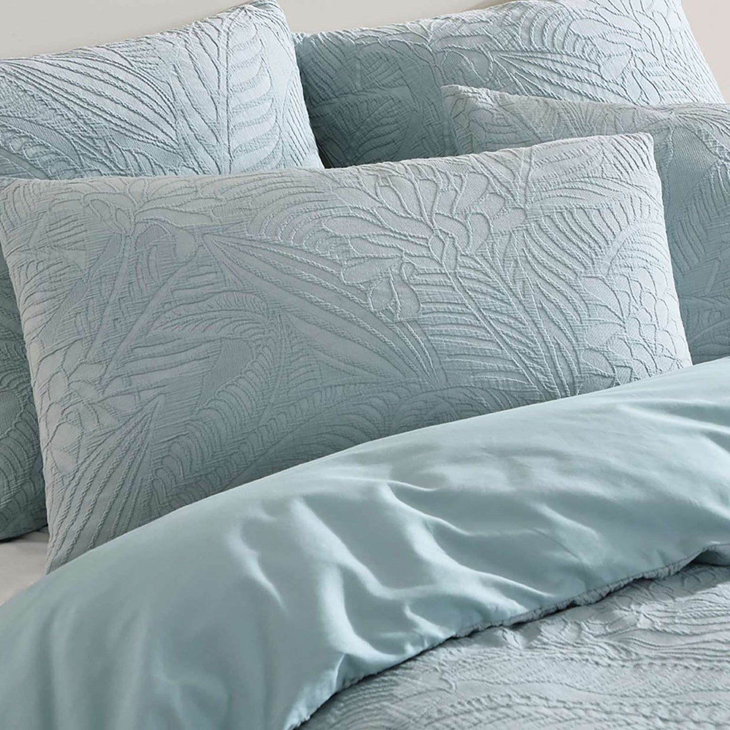 Kaia Sage Breakfast Cushion by Logan and Mason Platinum