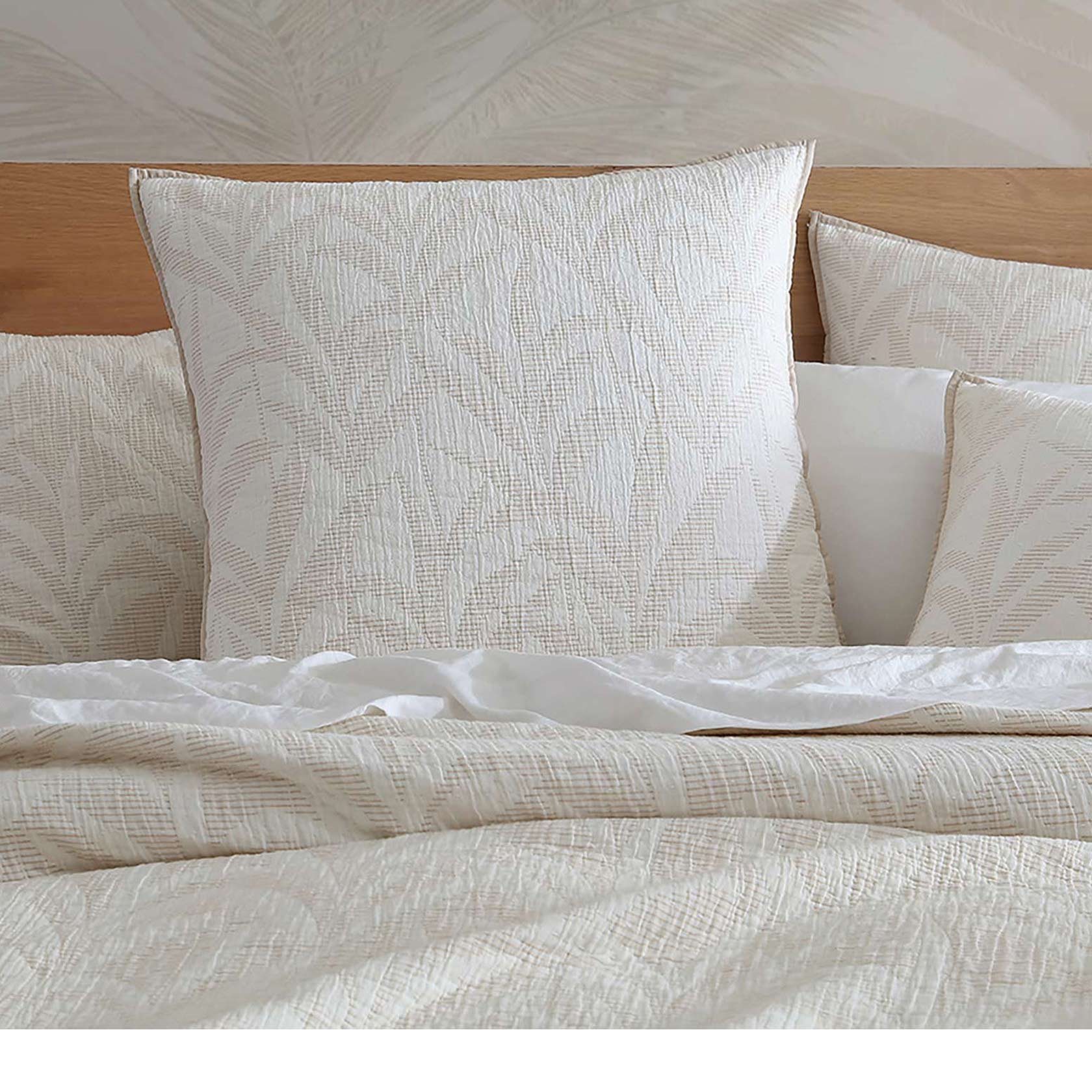Kailani Caramel European Sham by Logan and Mason Platinum