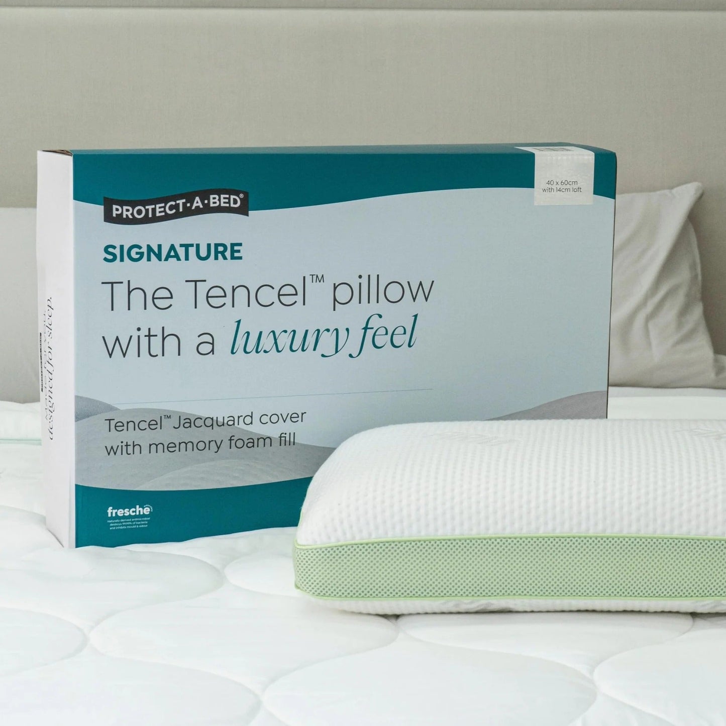 Signature Tencel™ Jacquard Memory Foam Pillows by Protect-A-Bed