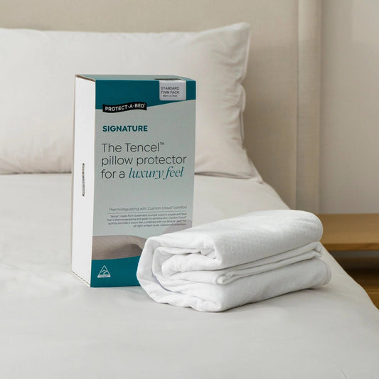 Signature Tencel™ Jacquard Waterproof Pillow Protector by Protect-A-Bed