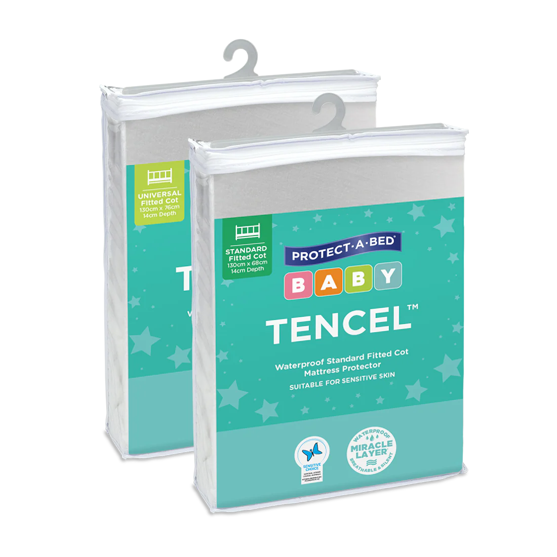 Tencel™ Fitted Waterproof Cot Mattress Protector by Protect-A-Bed