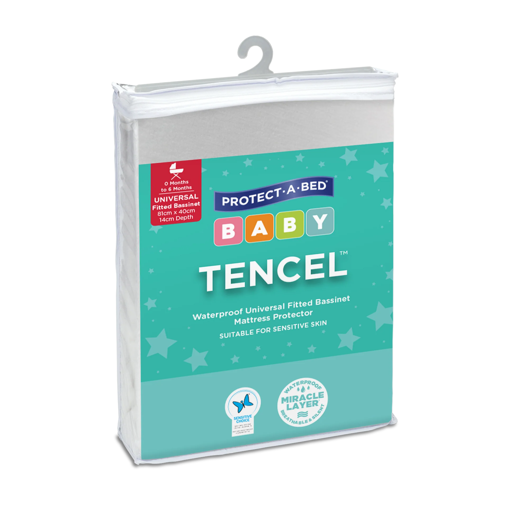 Tencel™ Fitted Waterproof Bassinet Mattress Protector by Protect-A-Bed