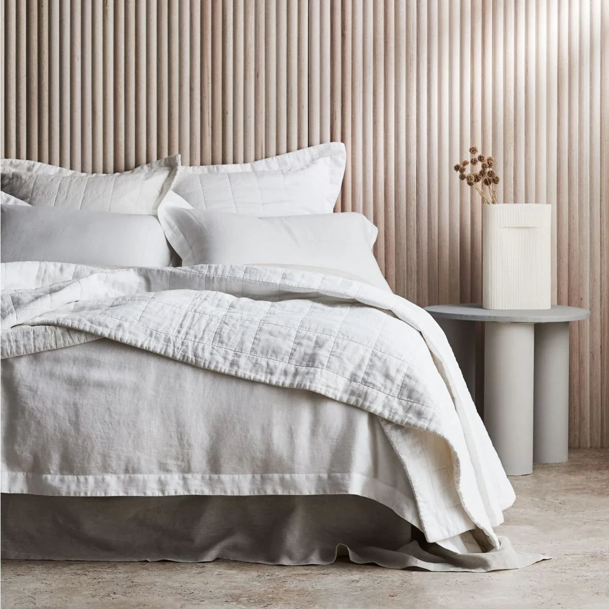 Abbotson White Bed Cover by Sheridan
