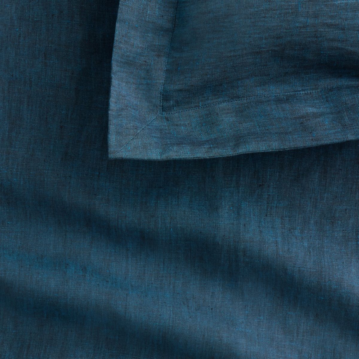 Abbotson Deep Blue Marle Linen Tailored Quilt Cover by Sheridan
