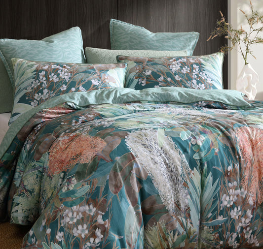 Tomah Eucalypt Quilt Cover Set by Logan and Mason