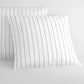 Bayley STRIPE White Tailored European Pillowcase Pair by Sheridan