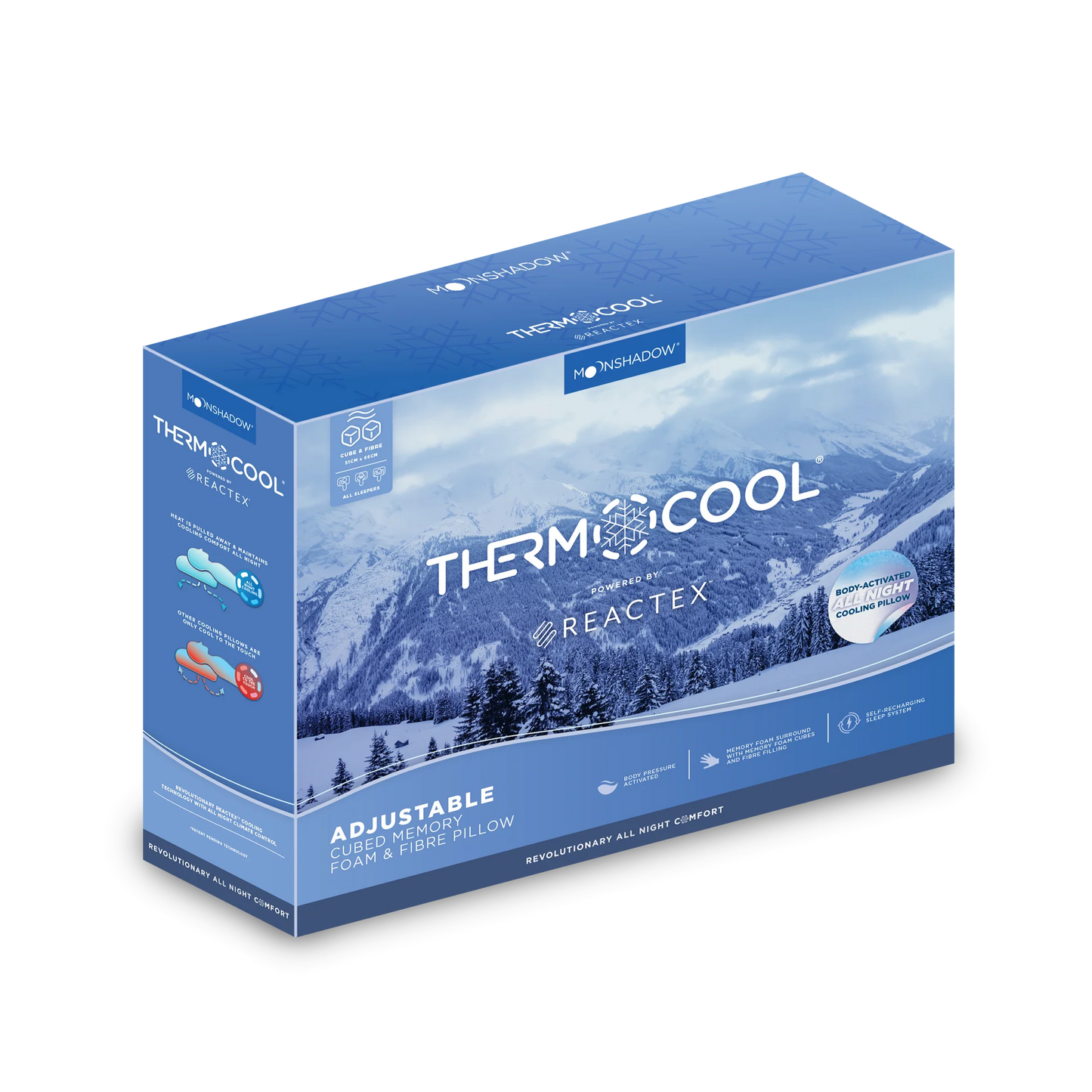 Thermocool® Adjustable Cube Pillow by Moonshadow