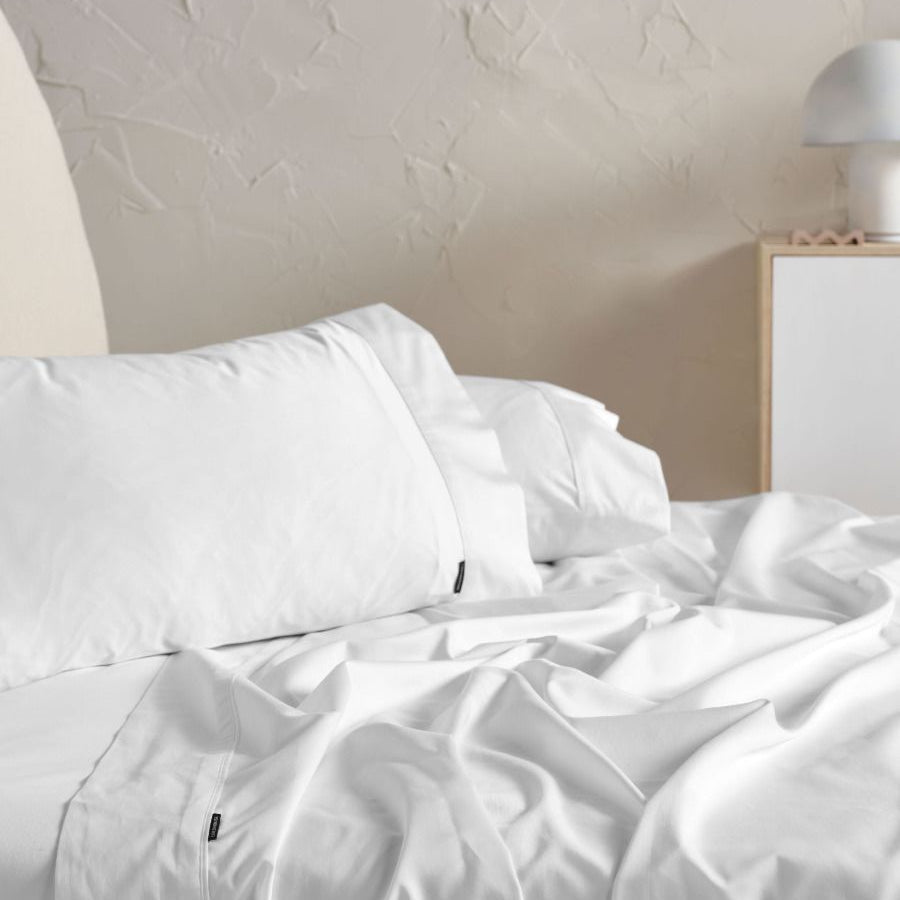 Augusta White Sheet Set by Linen House