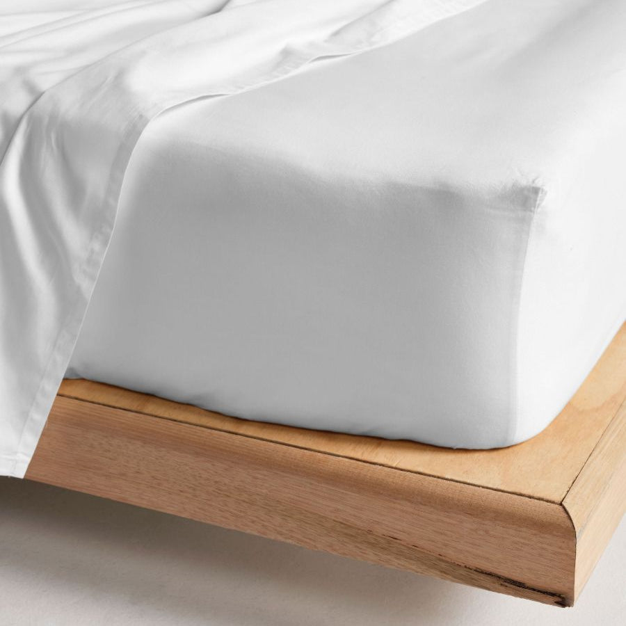 Augusta White Sheet Set by Linen House