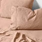 Nara Bamboo Cotton 400TC SHEET SET Clay by LINEN HOUSE