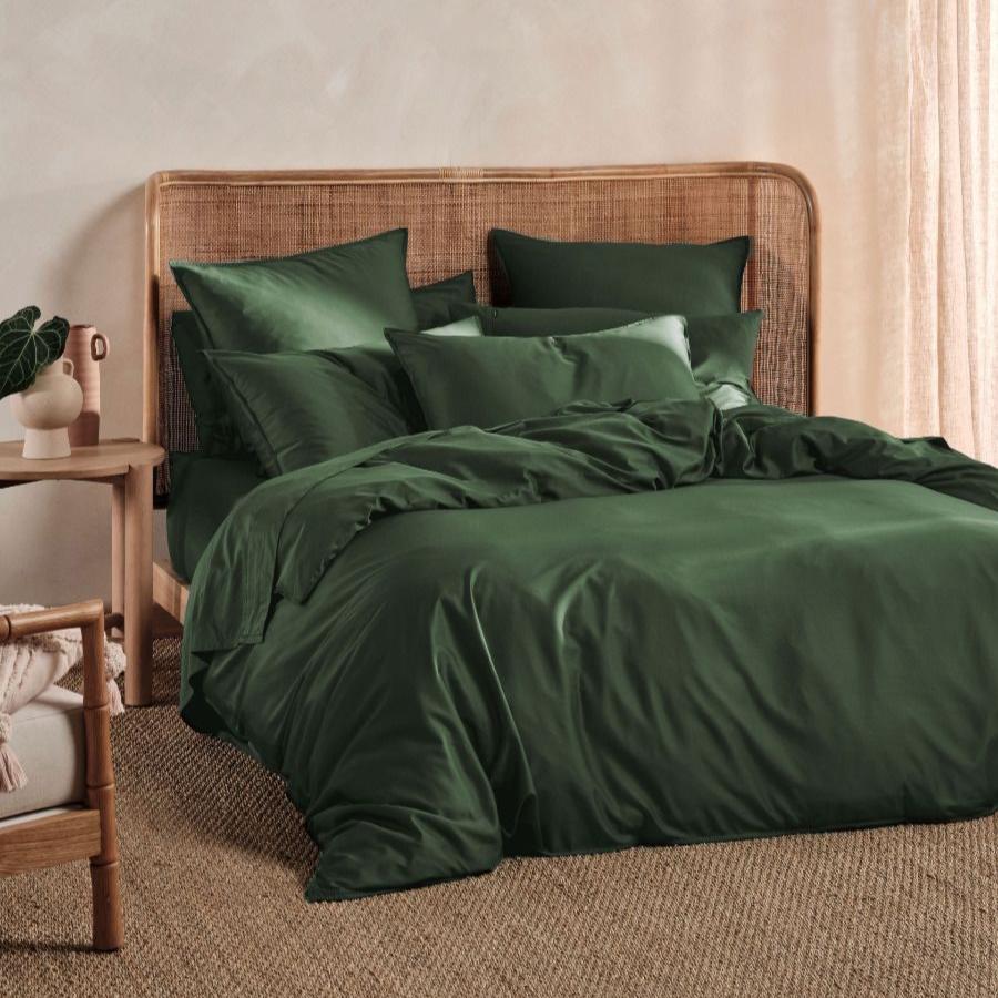 Nara Bamboo Cotton FOREST Quilt Cover Set by Linen House