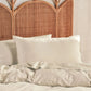 Nara Bamboo Cotton NATURAL Quilt Cover Set by Linen House