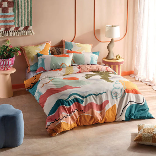 Splash Multi Quilt Cover Set by Linen House