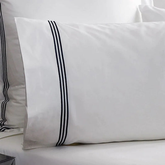 1200TC Palais Midnight Standard Pillowcase Pair by Sheridan