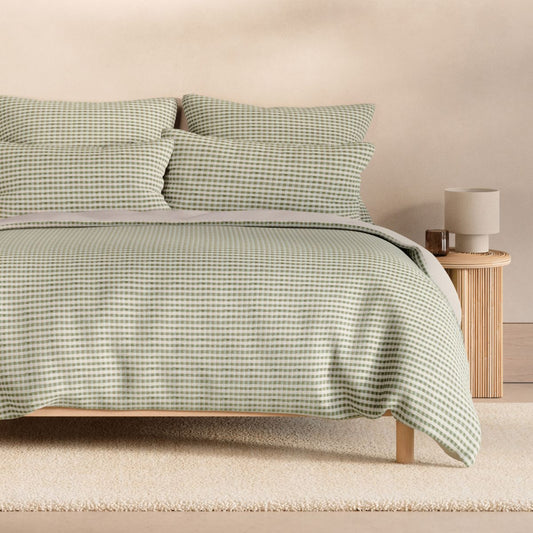 Romi Check Vine Quilt Cover Set by Sheridan