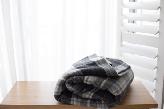 Australian Made Wool Plaid Check Blankets by Bambi