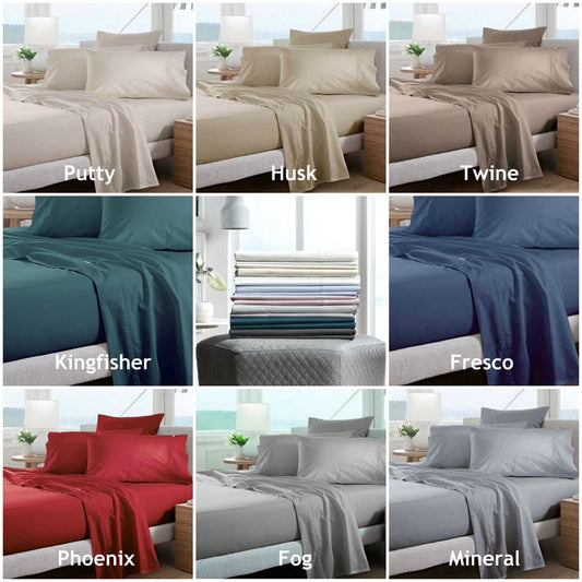 Classic Percale 300TC Sheet Set by Sheridan Colour Range