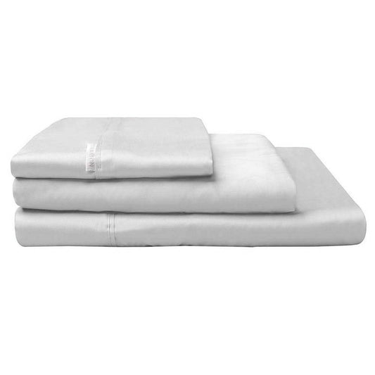 Active300TC Cotton Percale Sheet Set Silver by Logan and Mason