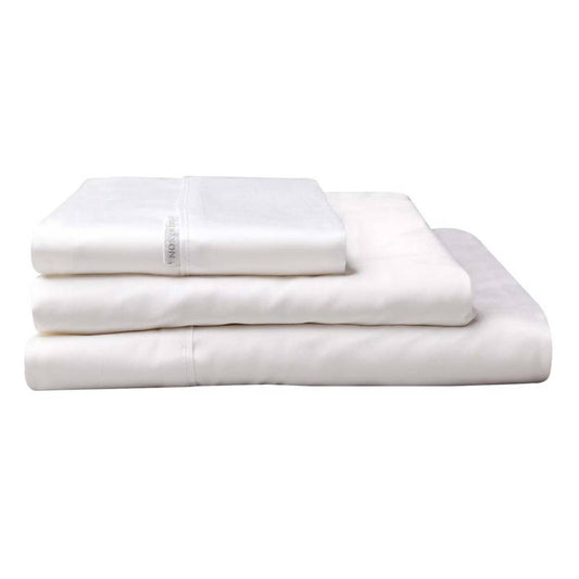 300TC Cotton Percale Sheet Set White by Logan and Mason