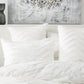White Wave Cotton Quilt Cover Set by Cloud Linen