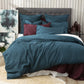 Renee Taylor Cavallo Stone Washed 100% Linen European Pillowcase Evergreen