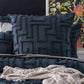 Riley Vintage Washed Cotton Chenille Tufted Quilt Cover Set Slate by Renee Taylor
