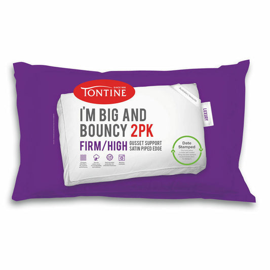 Im Big and Bouncy 2 pack Firm and High Pillows by Tontine