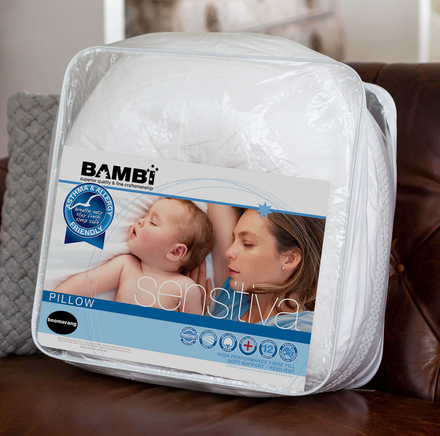 Boomerang Pillow – Nursing Pillow by Bambi