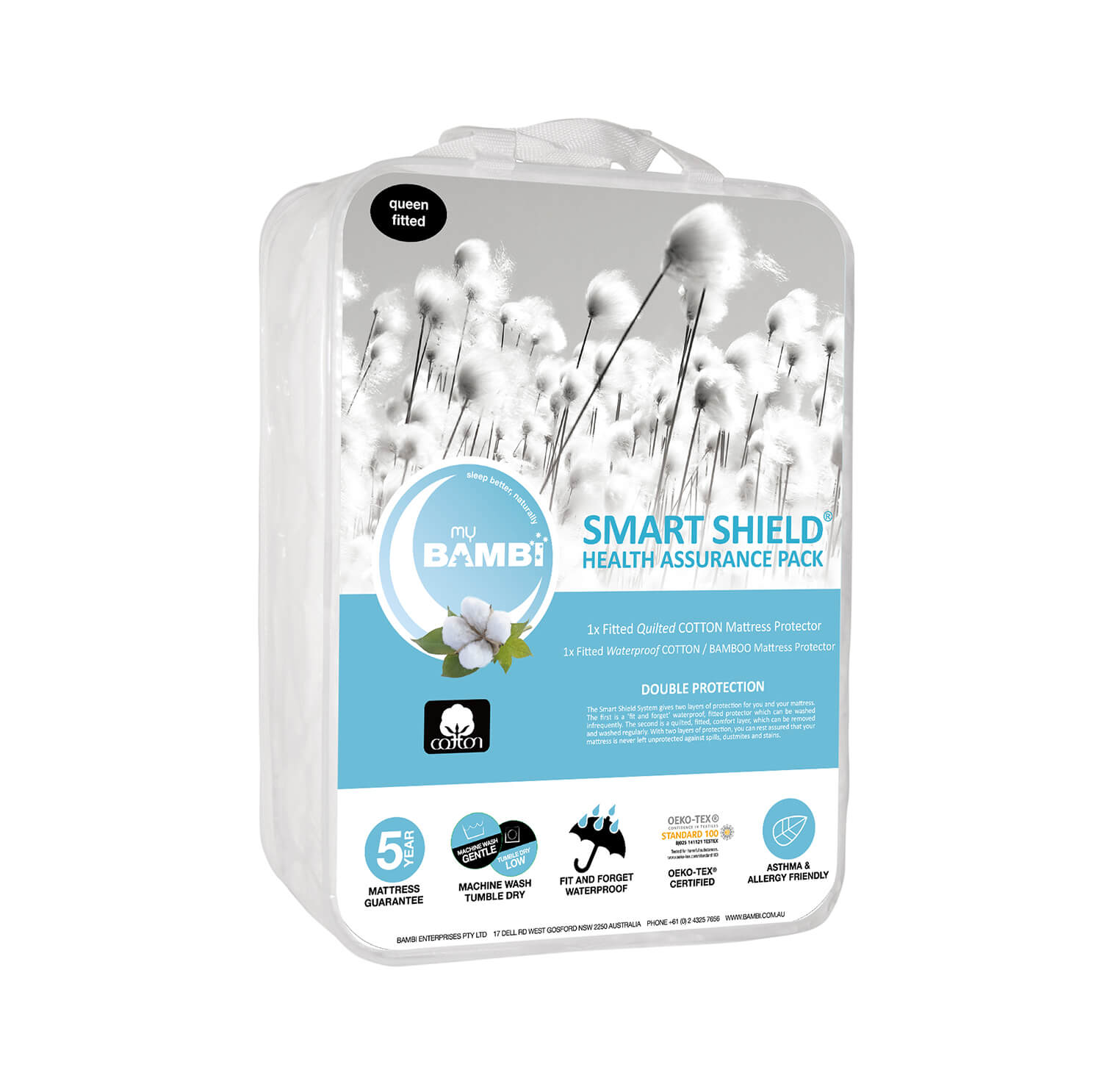 Cotton Mattress Protector – Health Assurance Pack by Bambi