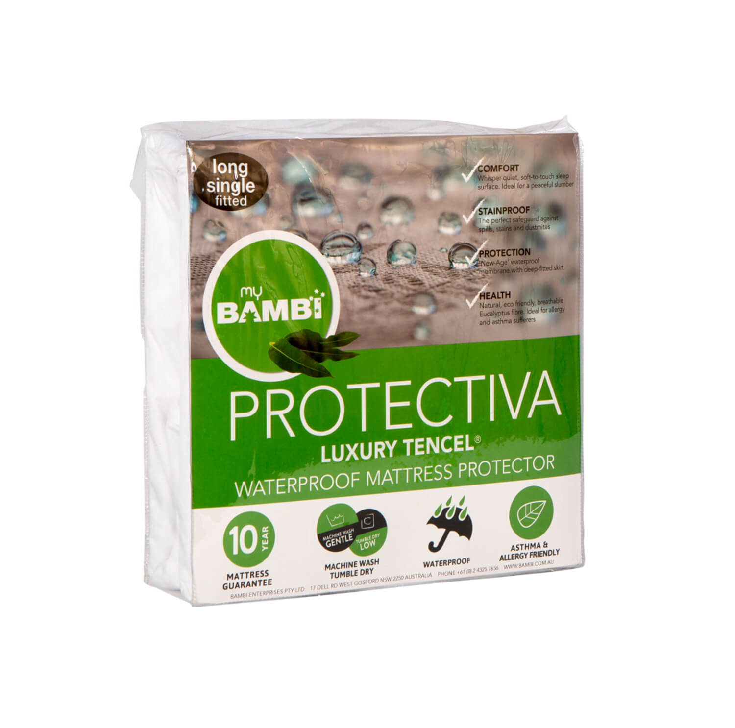 Luxury Tencel® Waterproof Mattress Protector by Bambi