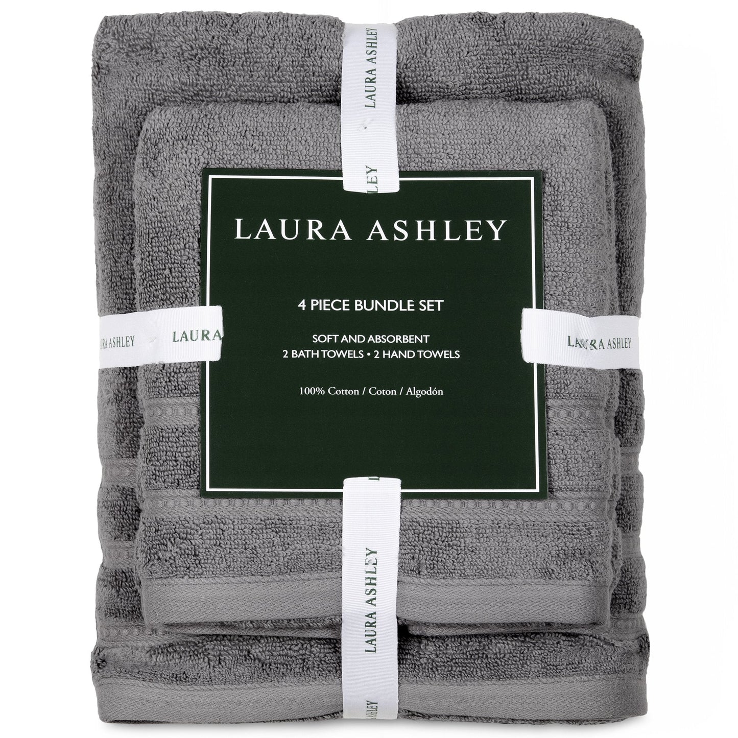 Wakefield 4 Piece Bathroom Towel Set by Laura Ashley