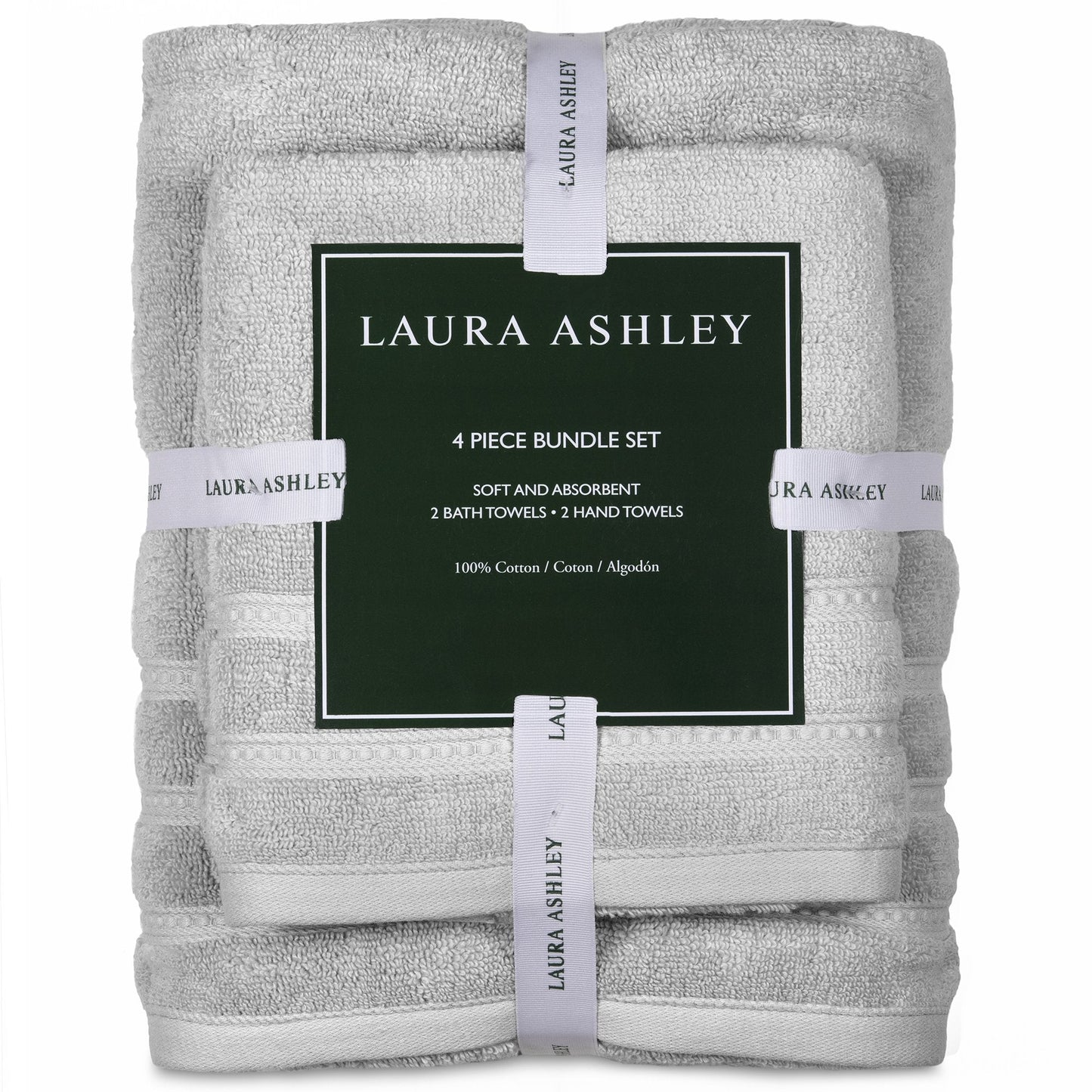 Wakefield 4 Piece Bathroom Towel Set by Laura Ashley