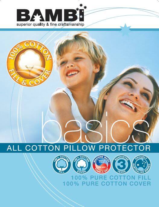 Basics Cotton Pillow Protector by Bambi