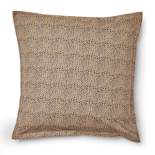 Cheetah Black European Pillowcase by Logan and Mason