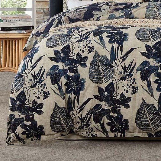 Allambie Indigo Quilt Cover Set By Private Collection