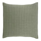 Bari Green Cotton European Pillowcase By Bianca
